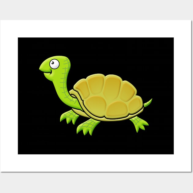 Turtle Cartoon Wall Art by sifis